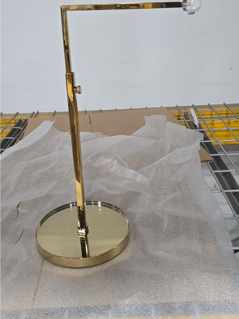 Gold Metal Jewelry or Accessory Stand
